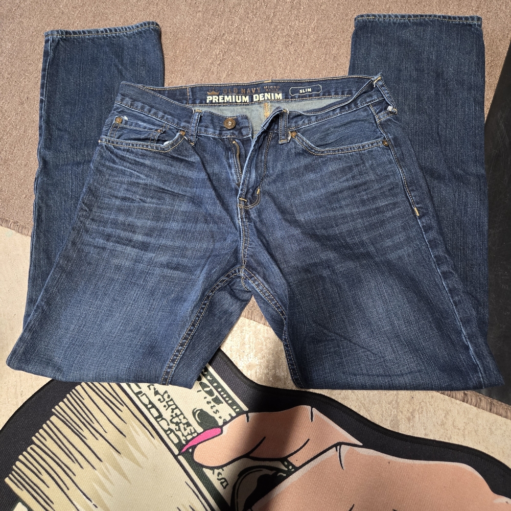 Old Navy Dark Blue Slim Denim Jeans